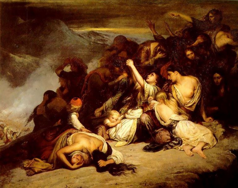 Οι Σουλιώτισες γυναίκες, έργο Ary Scheffer (French, 1795-1858), 1827, Μουσείο Λούβρου, Παρίσι